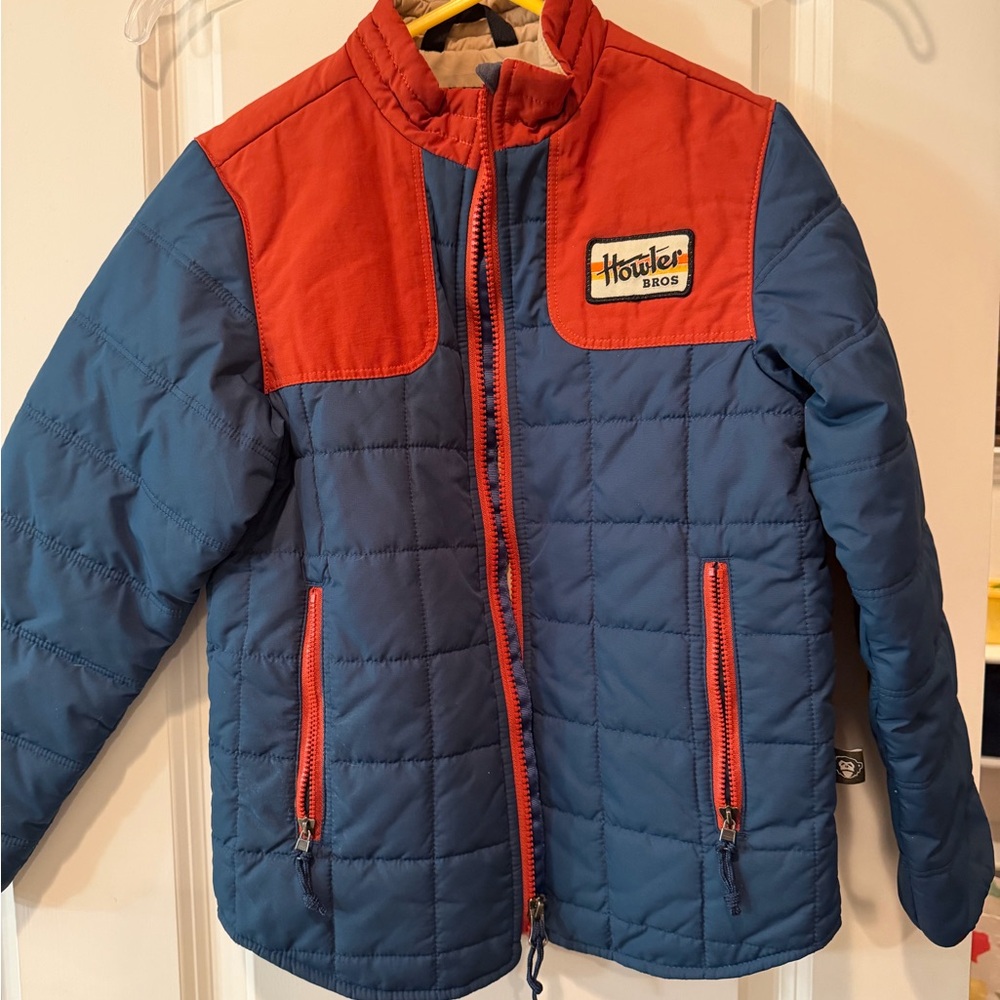 Howler Brothers Kids Blue and Orange Merlin Jacket — 040926